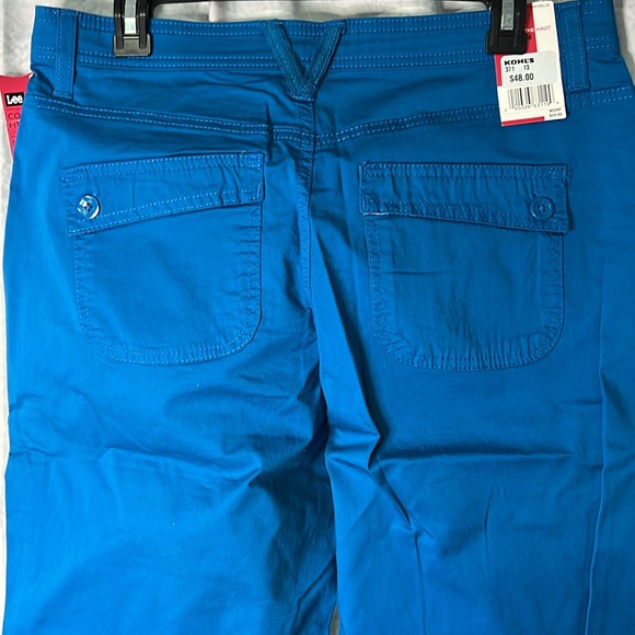 Lee NWT Teal Comfort Waist Skimmers - size 12 - Picture 8 of 11